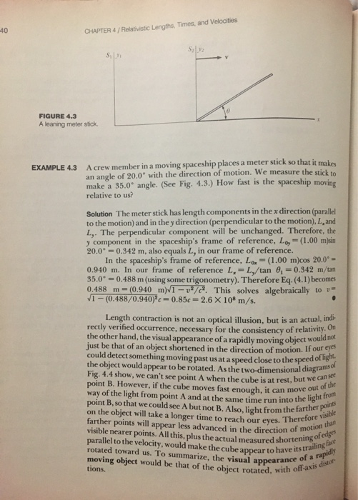 Solved 4.6 Consider the meter stick of Example 4.3. Find | Chegg.com