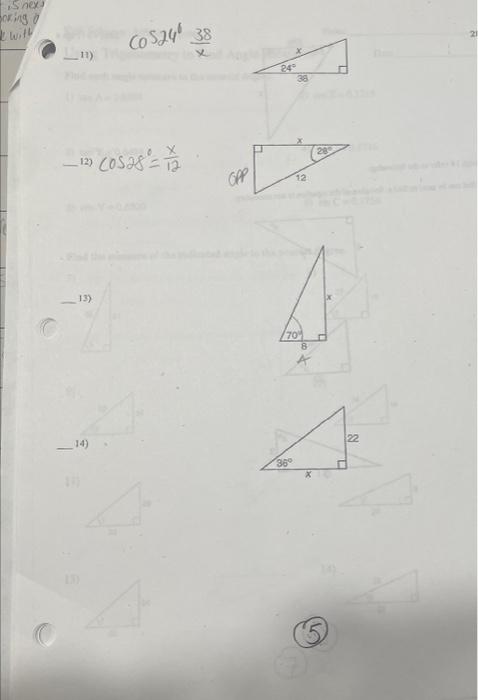 Solved cos28∘=12x | Chegg.com
