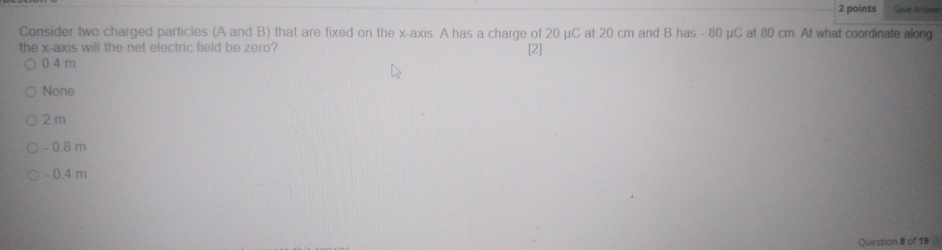 Solved Consider Two Charged Particles A And B That Are Chegg Solved Consider Two Charged Particles A And B That Are Chegg