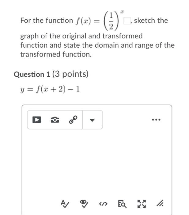Solved (1) For the function f(x) = sketch the graph of the | Chegg.com