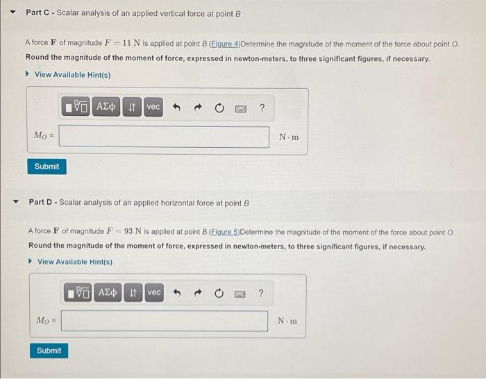 Solved Learning Goal: The member shown below is fixed at O | Chegg.com