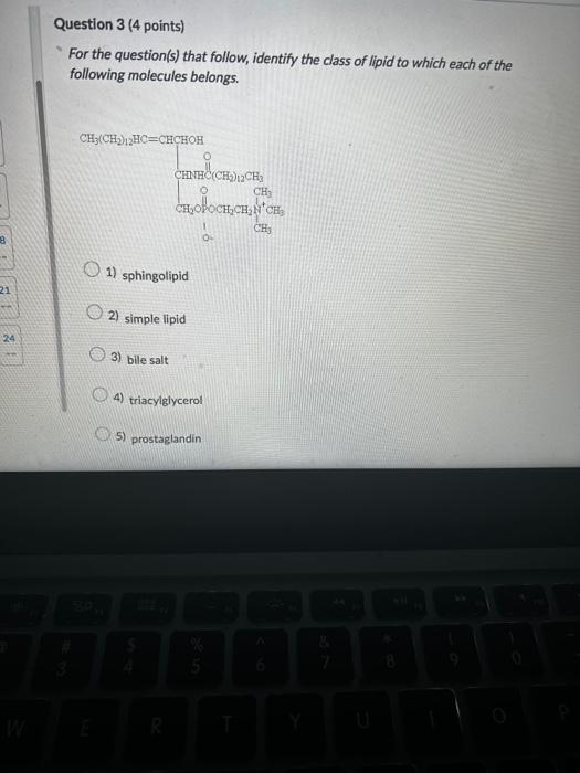 Solved For the question(s) that follow, identify the class | Chegg.com