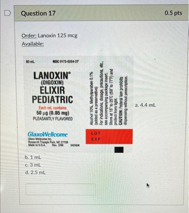 Lanoxin 60 Mg