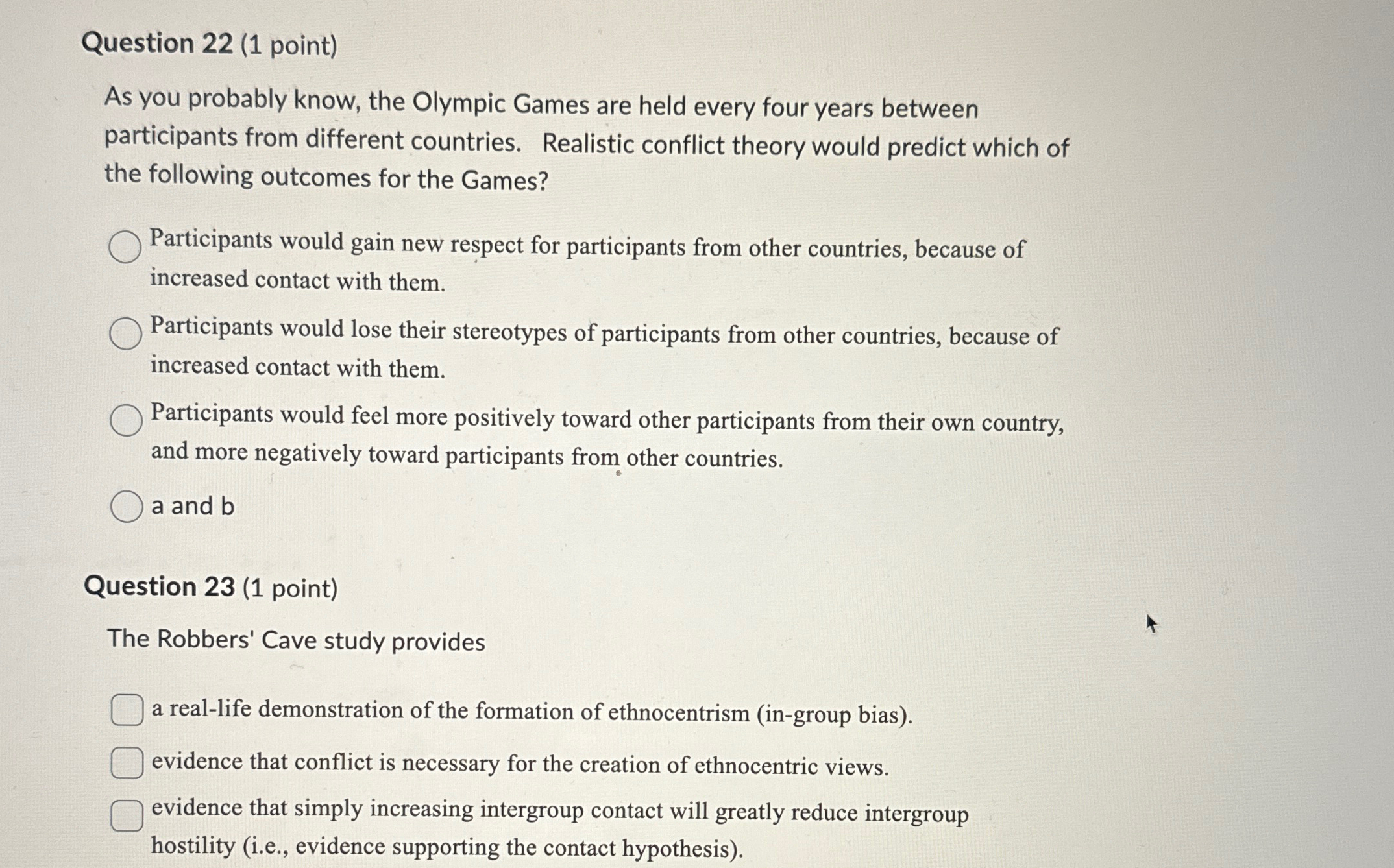 Solved Question 22 (1 ﻿point)As you probably know, the | Chegg.com