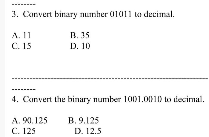 Solved 1. Convert hexadecimal value Name:. 16 to decimal. A. | Chegg.com