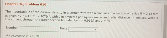 Solved Chapter 26, Problem 010 The magnitude of the current | Chegg.com