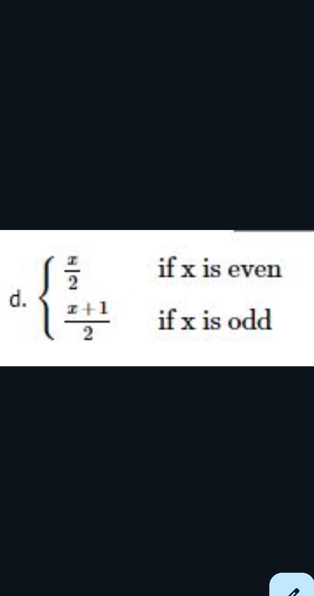 Solved the following function has {1,2,3,4,5} as both domain