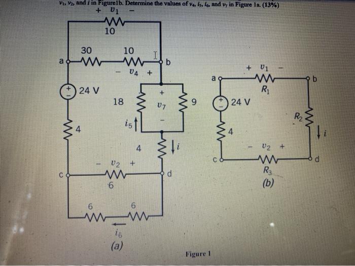 Solved The circuit shown in Figure 1b has been obtained from | Chegg.com