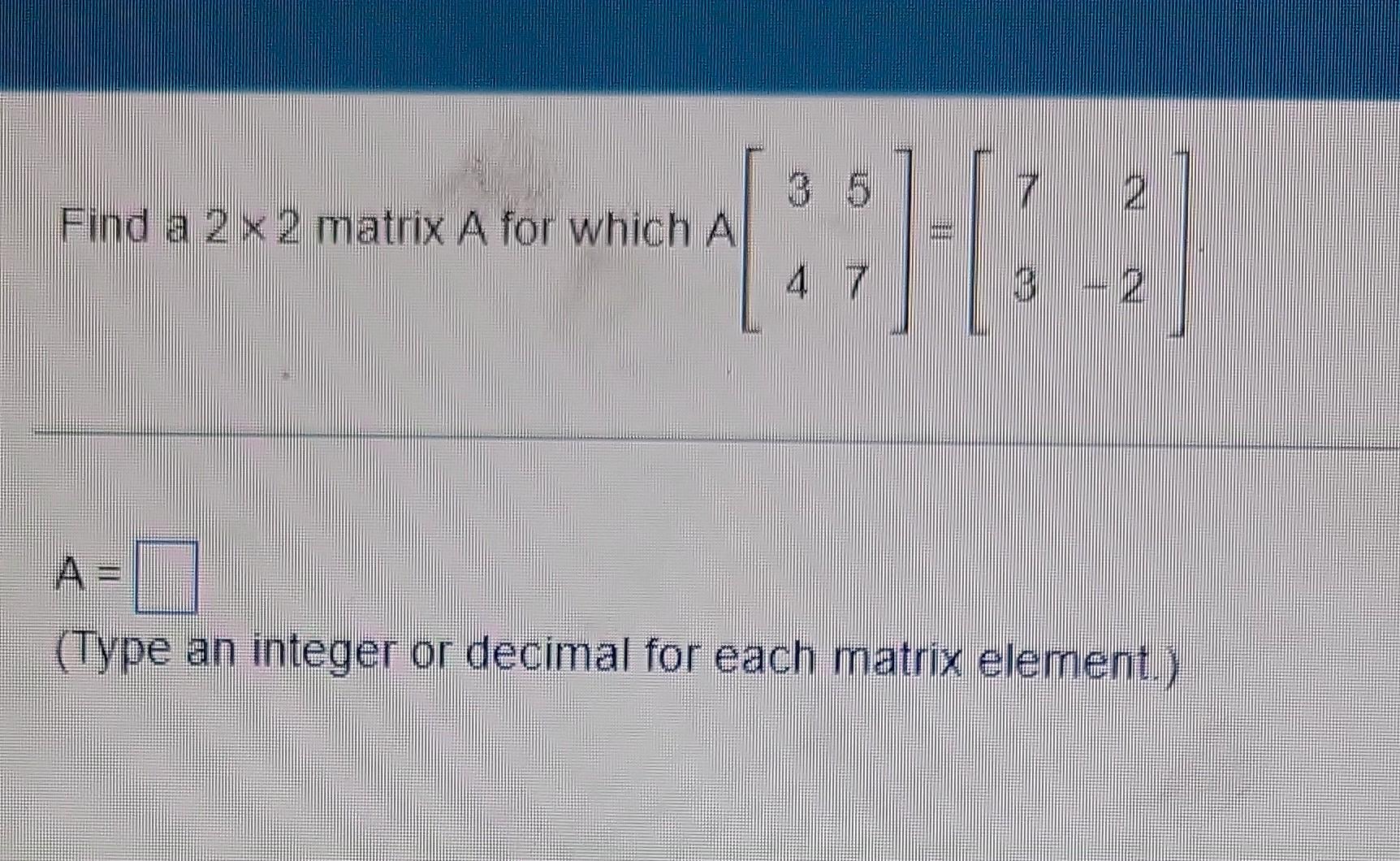 Solved I tried doing inverse matrix but I got it wrong. can | Chegg.com