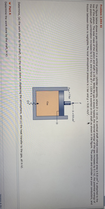 Solved Problem 2.054 SI The Figure Below Shows A Gas | Chegg.com