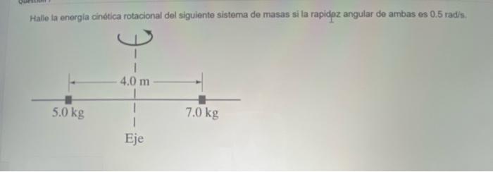 Solved Find the rotational kinetic energy of the following | Chegg.com