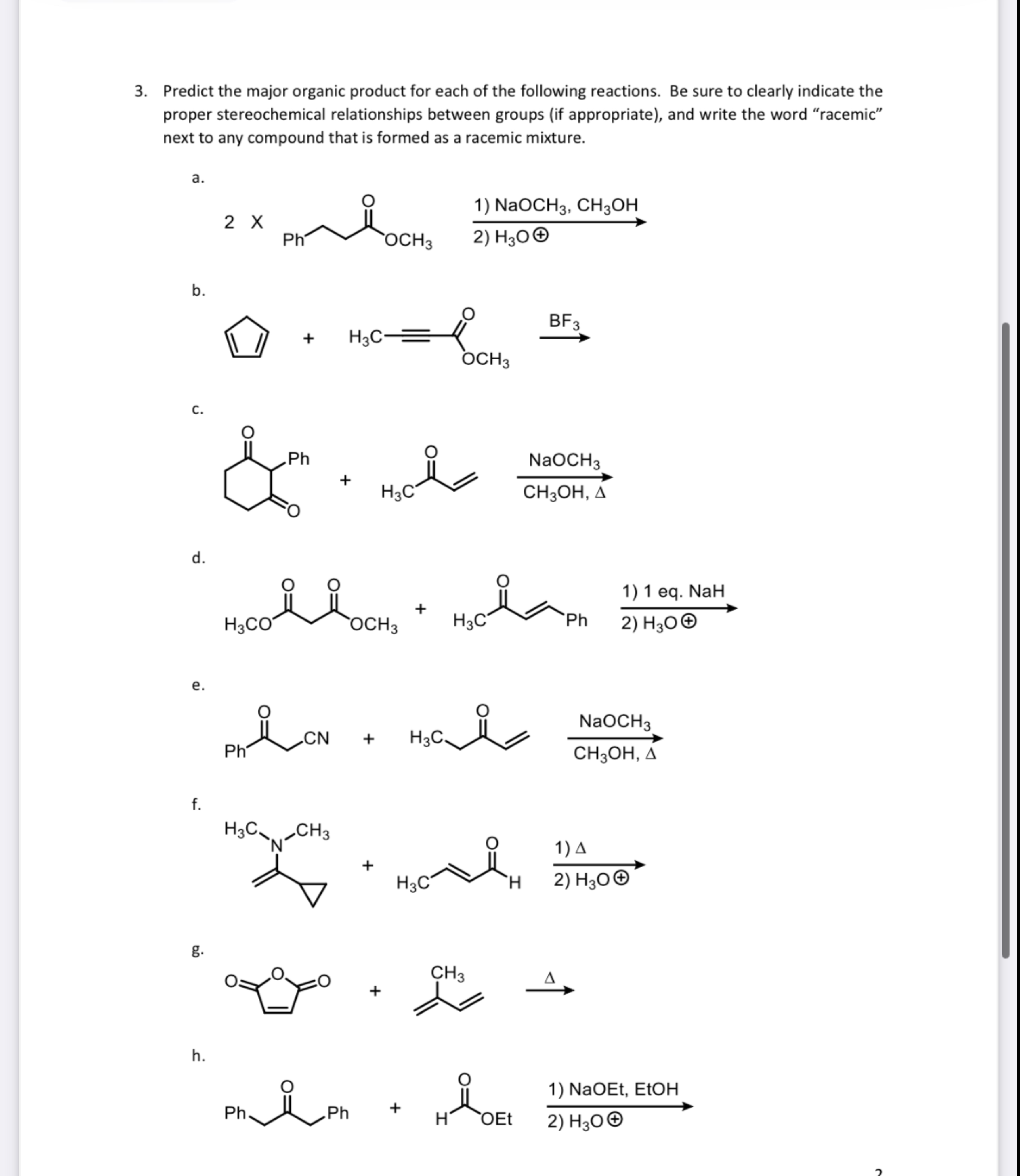 Solved DRAW IT!Predict the major organic product for each of | Chegg.com