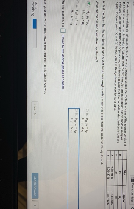 Solved and construct a confidence interval appropriate for | Chegg.com