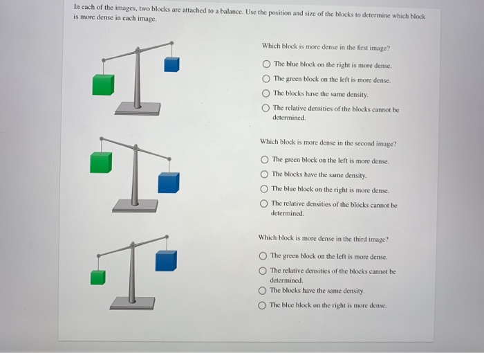 Solved In Cach Of The Images, Two Blocks Are Attached To A | Chegg.com