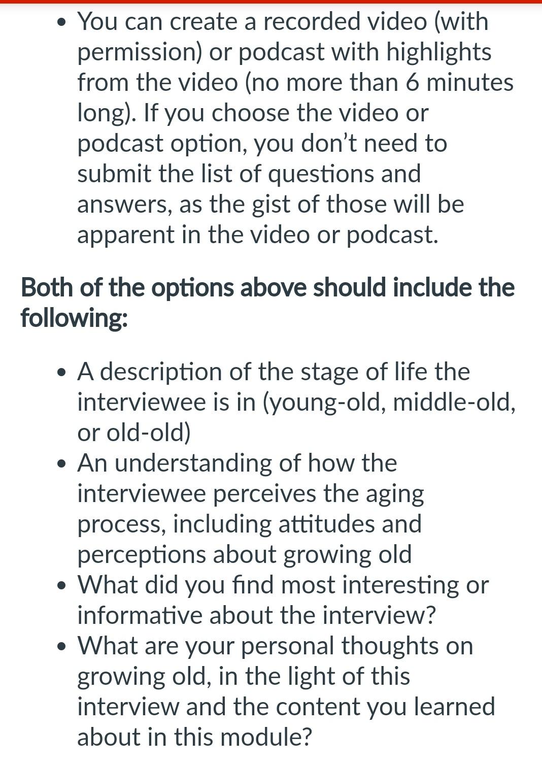Solved Step 2: Conduct Your Interview. Conduct an interview. | Chegg.com