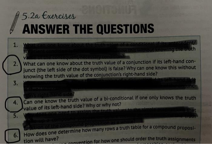 SHOITOHUS 5 2a Exercises ANSWER THE QUESTIONS 1 What Chegg com