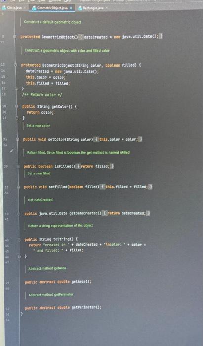 Solved in java language please answerr the following code. | Chegg.com