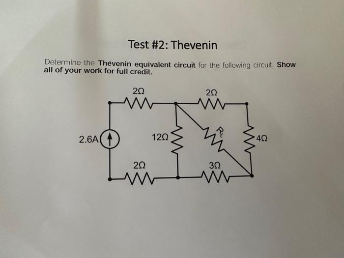 Solved Determine The Thévenin Equivalent Circuit For The | Chegg.com