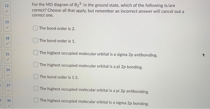 Solved After you complete the ground state molecular orbital | Chegg.com