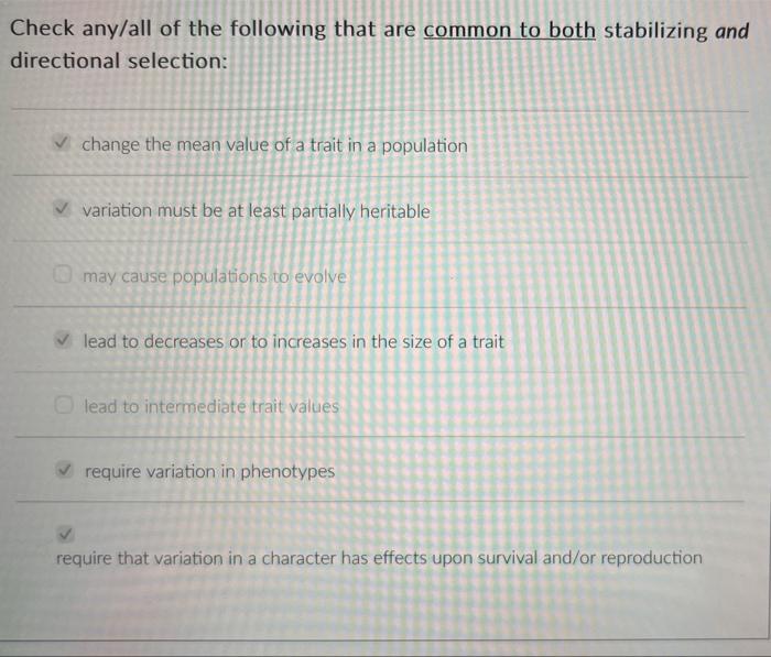 Solved Check any/all of the following that are common to | Chegg.com