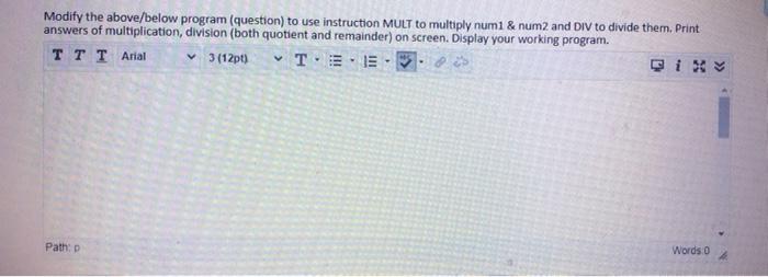 Solved Modify the above/below program (question) to use | Chegg.com