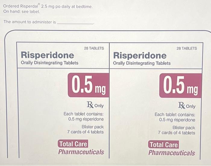 Risperdal 0.5mg