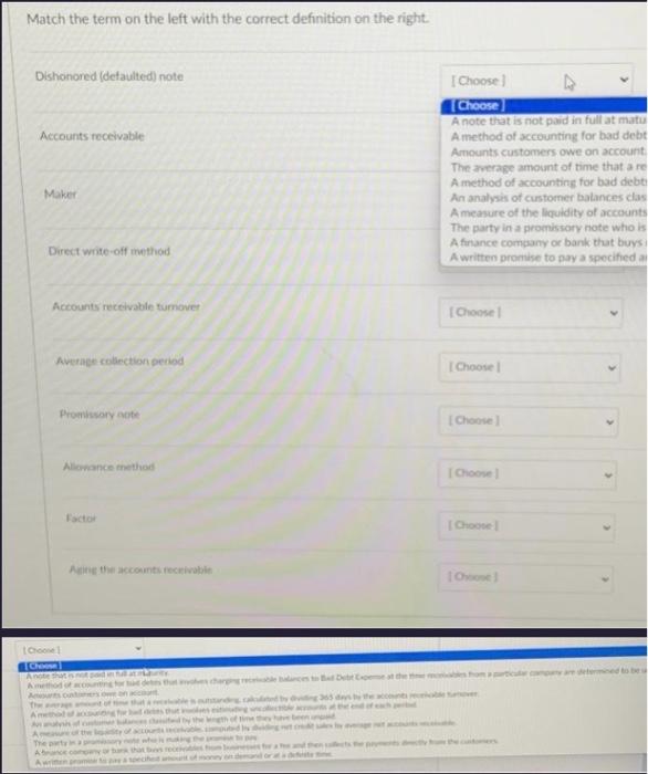 Solved Match the term on the left with the correct | Chegg.com