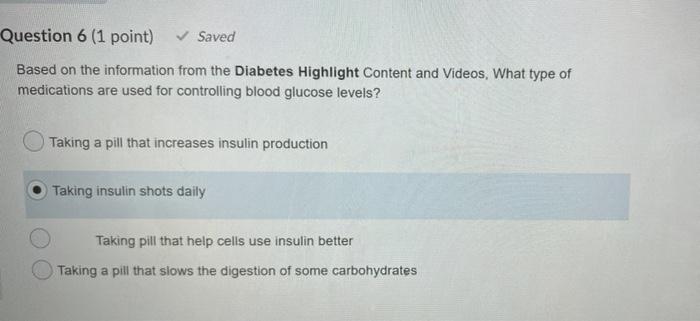 Solved Question 6 (1 point) Saved Based on the information | Chegg.com