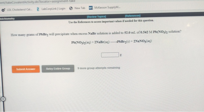 Solved LDL Cholesterol Cal. Stoichiometry [Review Topics] | Chegg.com