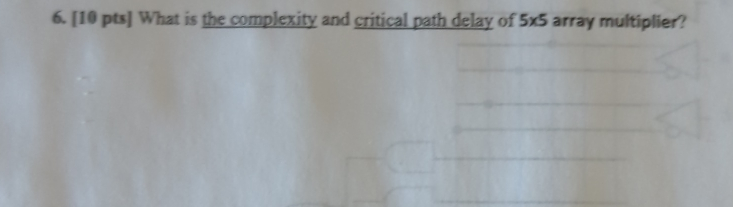 Solved Pts What Is The Complexity And Critical Path Chegg Com