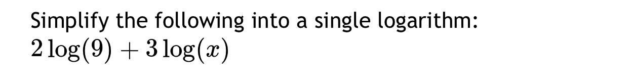 Solved Simplify the following into a single | Chegg.com