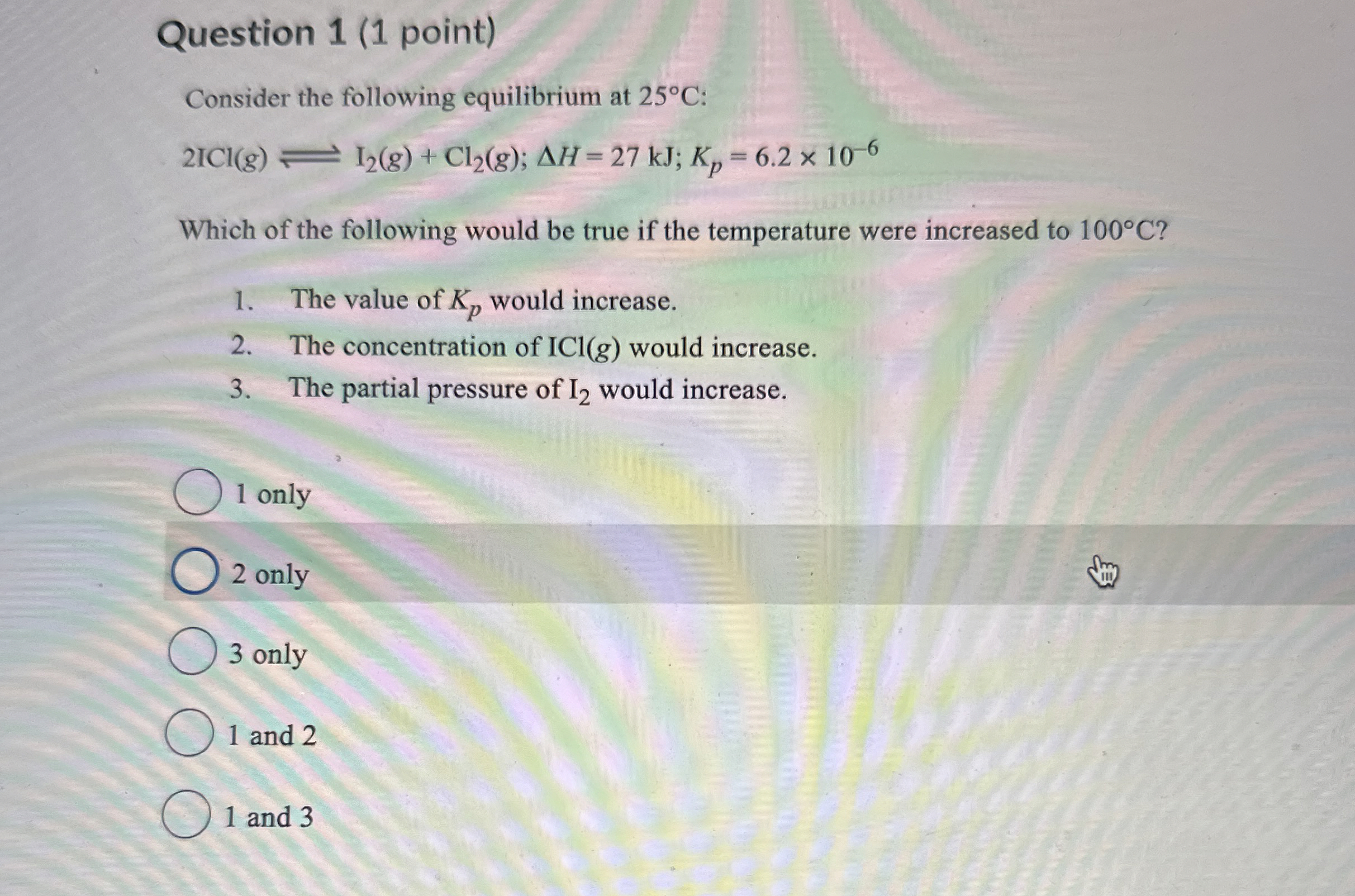 Solved Question 1 (1 ﻿point)Consider the following | Chegg.com