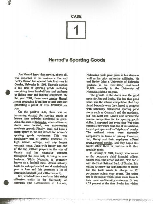 Harrods sporting goods case study answers 08 image