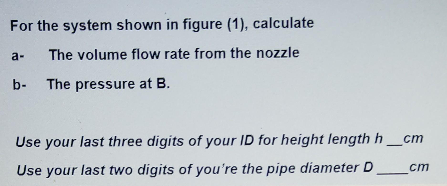 Solved For The System Shown In Figure (1), Calculate A- The | Chegg.com