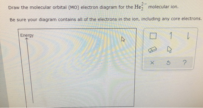 Solved Draw the molecular orbital (MO) electron diagram for | Chegg.com