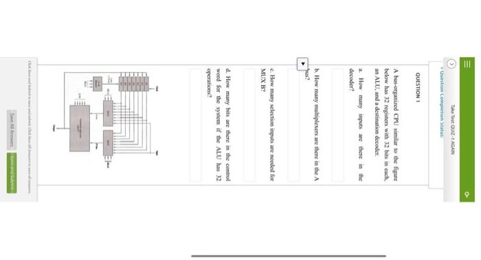 Solved d. How many bits are there in the control word for | Chegg.com