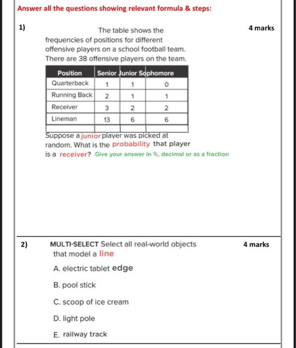 Solved Answer all the questions showing relevant formula \& | Chegg.com