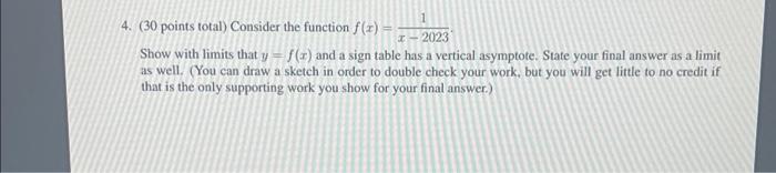 Solved 4. (30 points total) Consider the function | Chegg.com