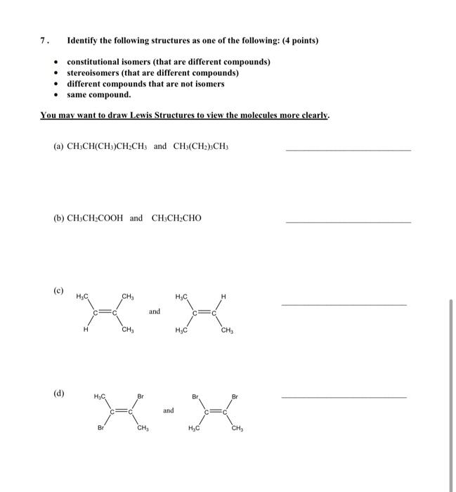 Solved 5. For the following problem: Use the atomic skeleton | Chegg.com