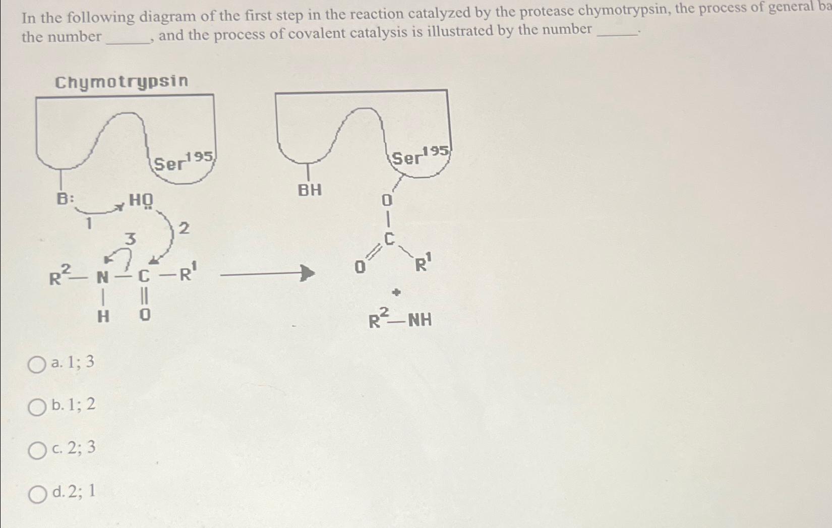 Solved In the following diagram of the first step in the | Chegg.com