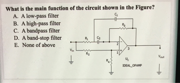 Solved What is the main function of the circuit shown in the | Chegg.com