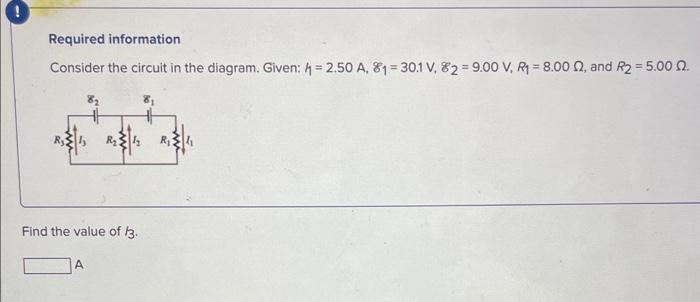 Solved Required information Consider the circuit in the | Chegg.com
