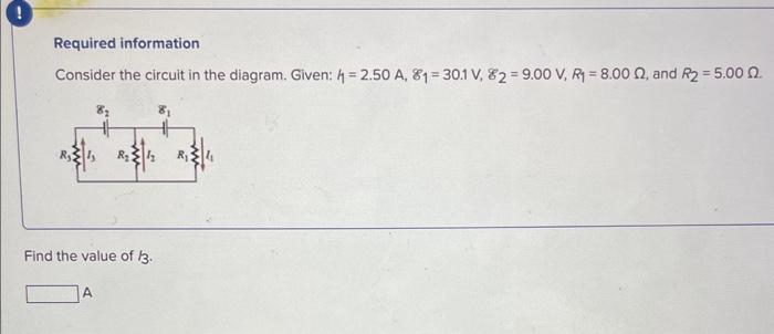 Solved Required Information Consider The Circuit In The | Chegg.com