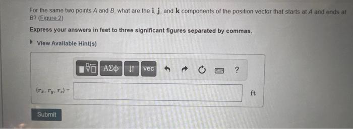 Solved As shown on the coordinate system, points A and B | Chegg.com