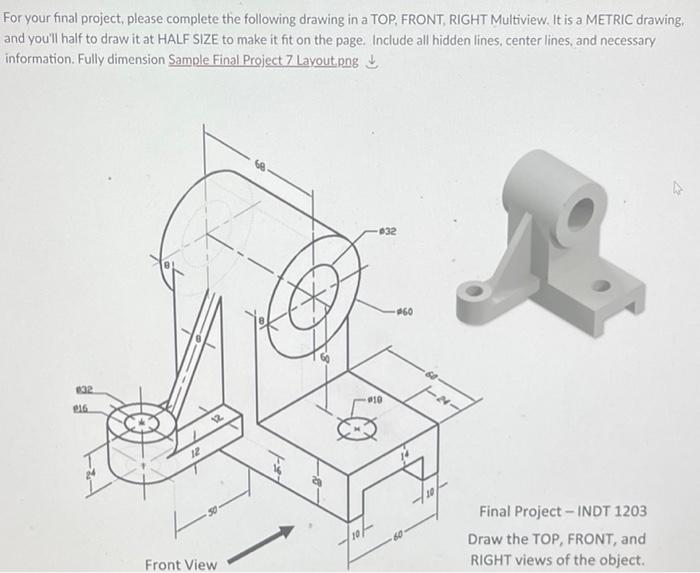 Solved For your final project, please complete the following | Chegg.com