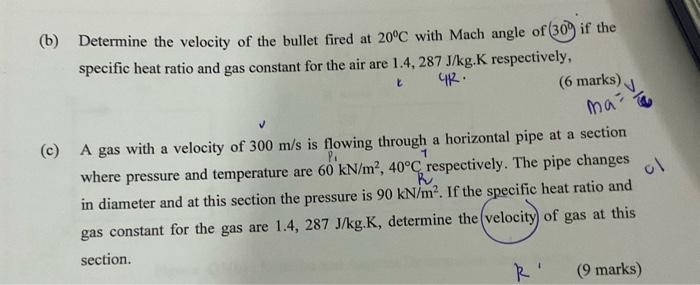 Solved (b) Determine the velocity of the bullet fired at | Chegg.com