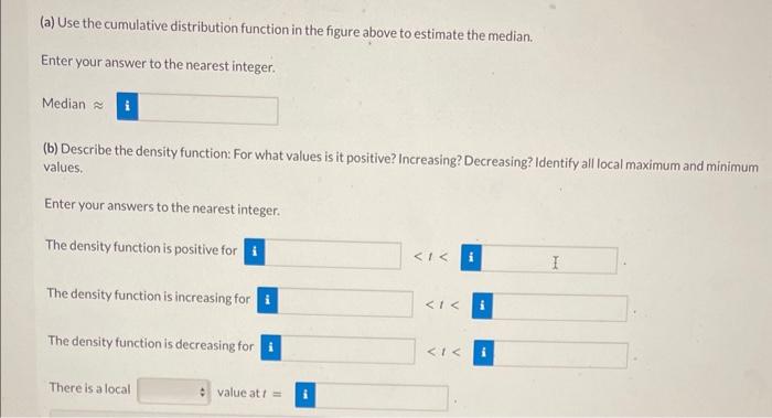 Solved (a) Use the cumulative distribution function in the | Chegg.com
