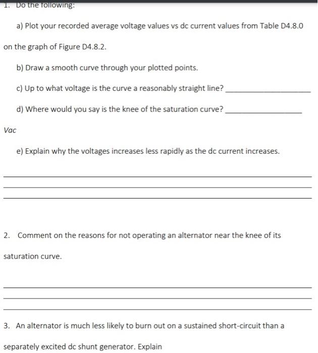 Solved 1. Do the following: a) Plot your recorded average | Chegg.com