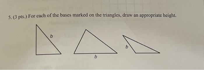 Solved 5. (3 pts.) For each of the bases marked on the | Chegg.com