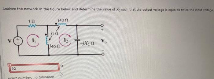 Solved Analyze the network in the figure below and determine | Chegg.com